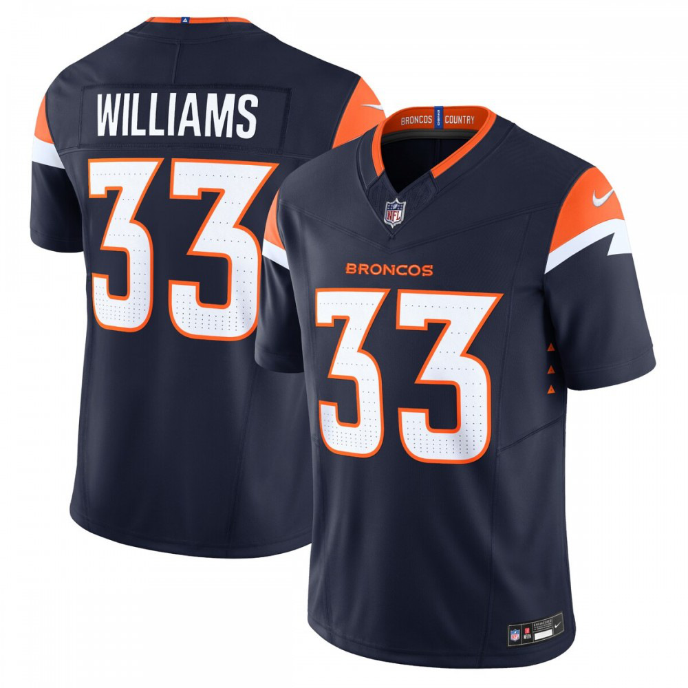 Javonte Williams Denver Broncos Nike Mile High Collection Vapor F.U.S.E. Limited Jersey - Navy-GridironStore